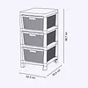 Cajonero Rimax Fique 3 Gavetas Bebe